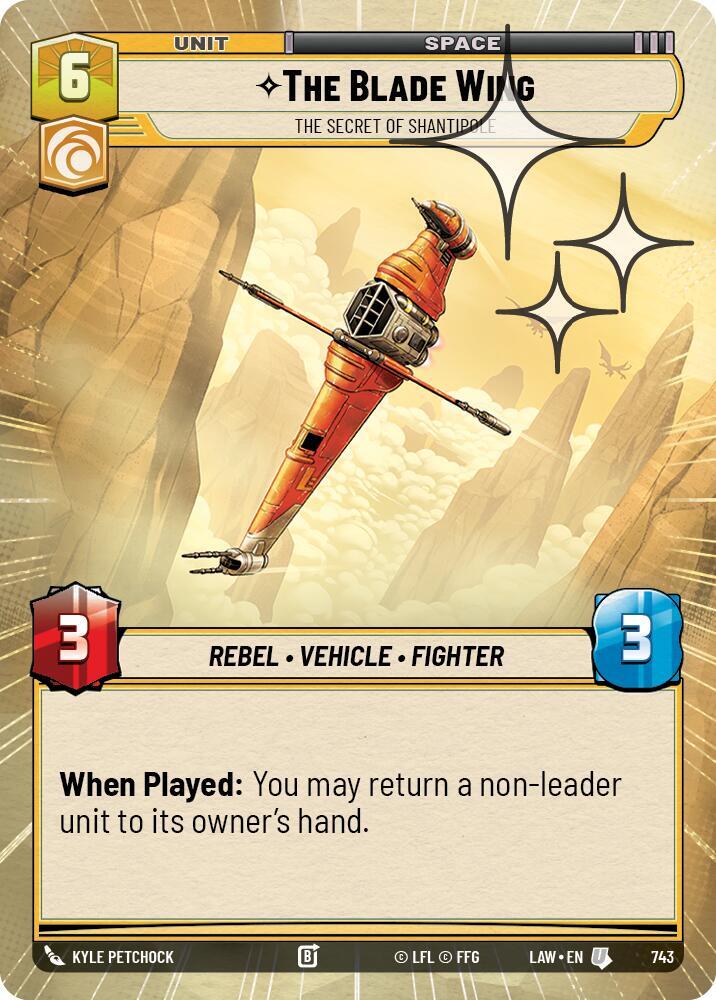 The Blade Wing - The Secret of Shantipole (Hyperspace Foil)