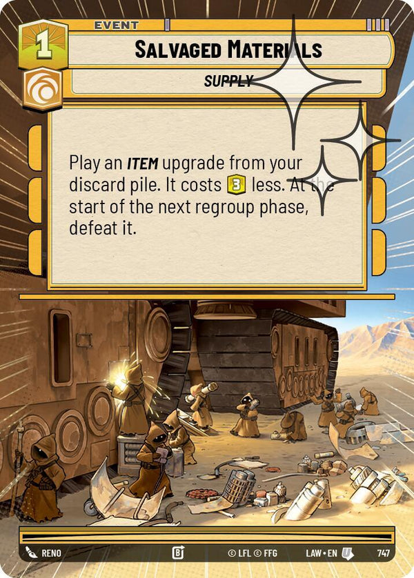 Salvaged Materials (Hyperspace Foil) - Star Wars Unlimited