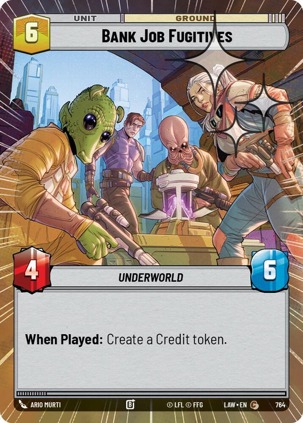 Bank Job Fugitives (Hyperspace Foil) - Star Wars Unlimited