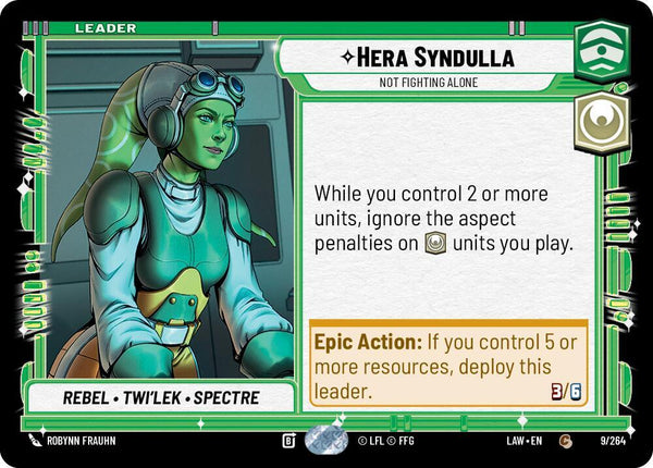 Hera Syndulla - Not Fighting Alone - Star Wars Unlimited