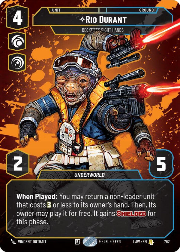 Rio Durant - Beckett's Right Hands (Prestige) - Star Wars Unlimited