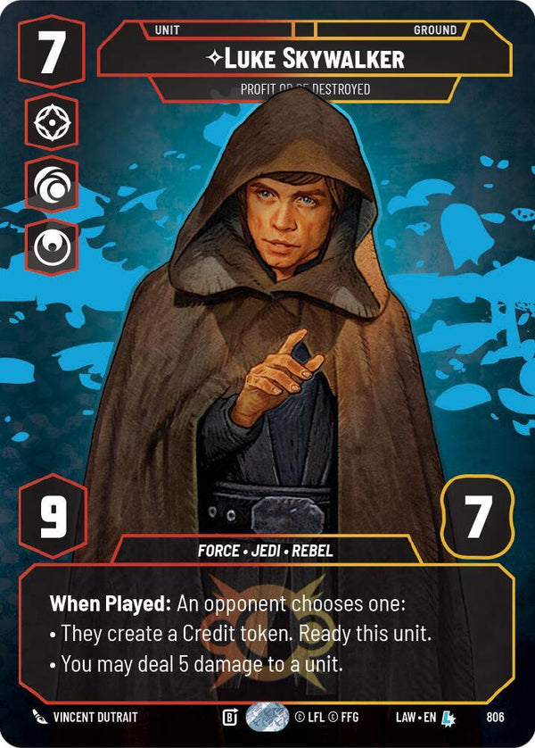 Luke Skywalker - Profit or Be Destroyed (Prestige) - Star Wars Unlimited
