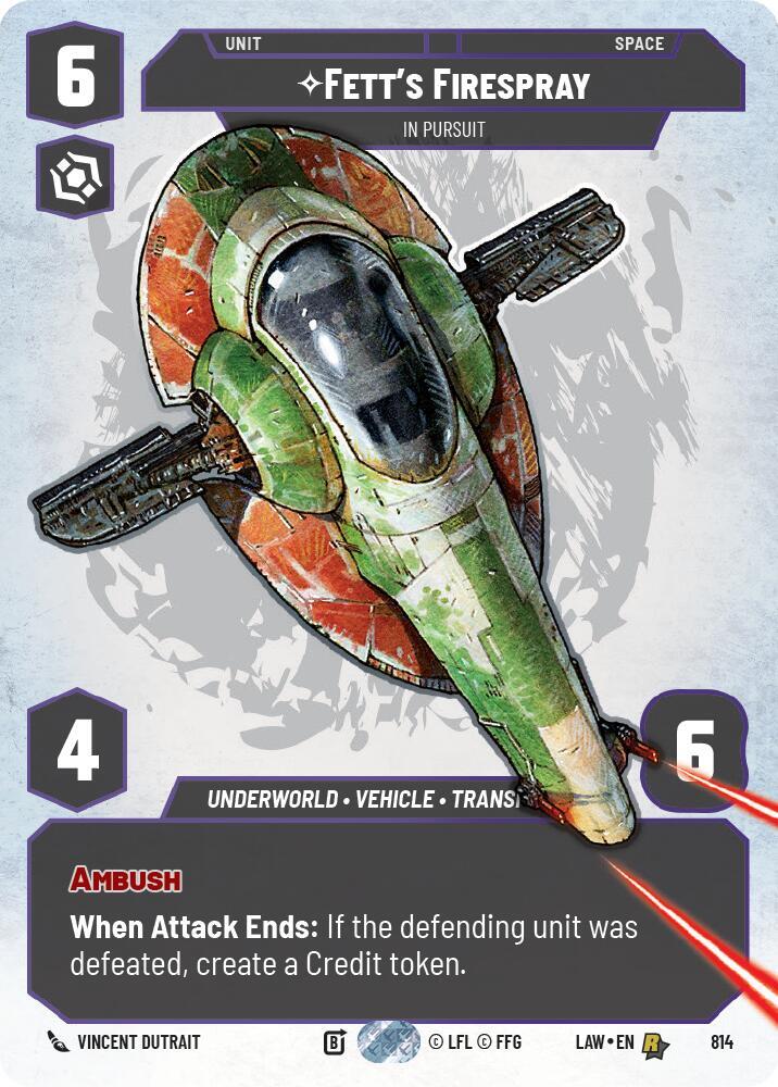 Fett's Firespray - In Pursuit (Prestige)