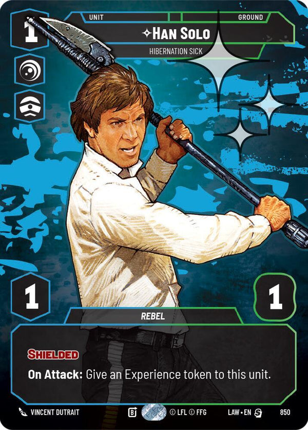 Han Solo - Hibernation Sick (Prestige Foil) - Star Wars Unlimited