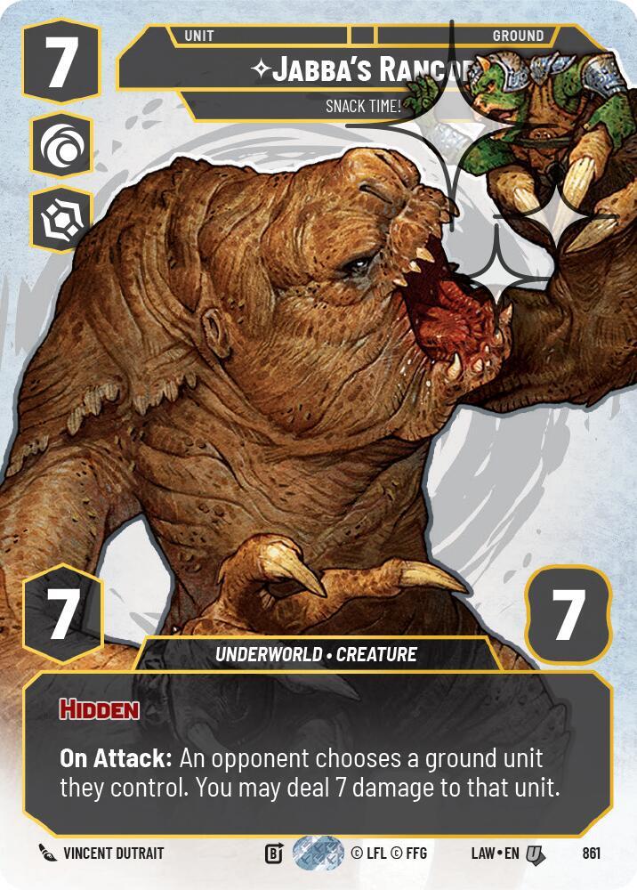 Jabba's Rancor - Snack Time! (Prestige Foil)