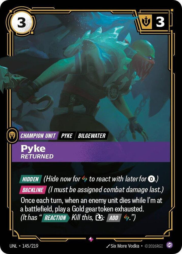 Pyke - Returned - Riftbound: League of Legends TCG