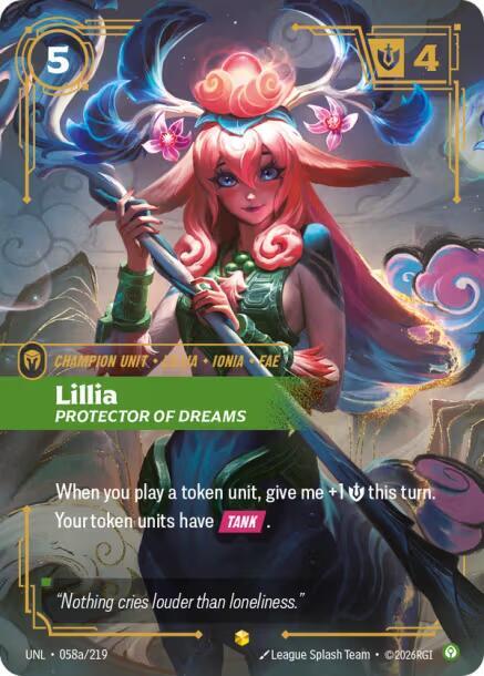 Lillia - Protector of Dreams (Alternate Art) - Riftbound: League of Legends TCG