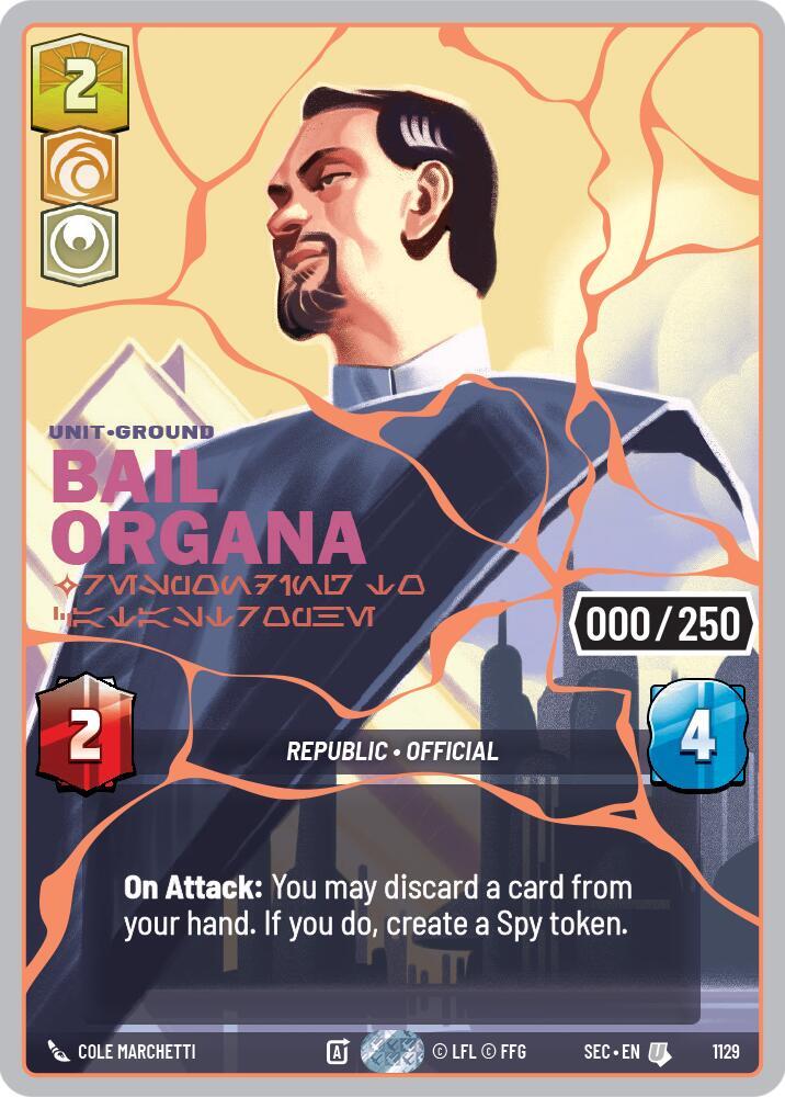 Bail Organa - Responding to Catastrophe (Serialized) (Rose Gold)