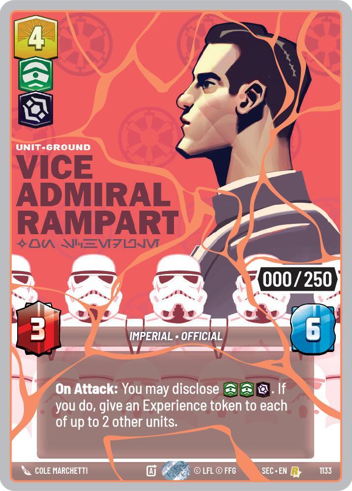 Vice Admiral Rampart - On Schedule (Serialized) (Rose Gold)
