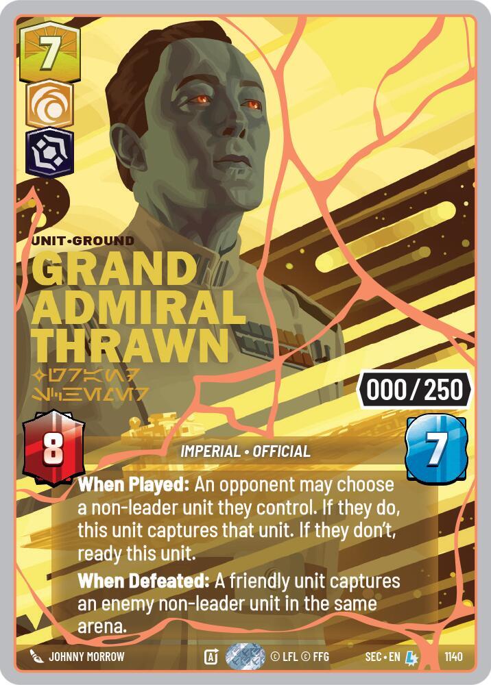 Grand Admiral Thrawn - Grand Schemer (Serialized) (Rose Gold)