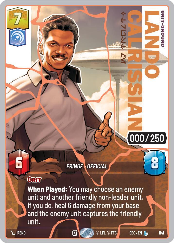 Lando Calrissian - Trust Me (Serialized) (Rose Gold)