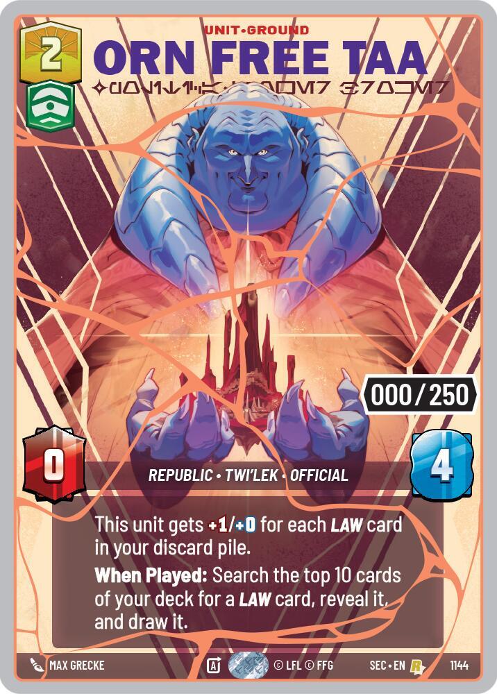 Orn Free Taa - Political Power Broker (Serialized) (Rose Gold)