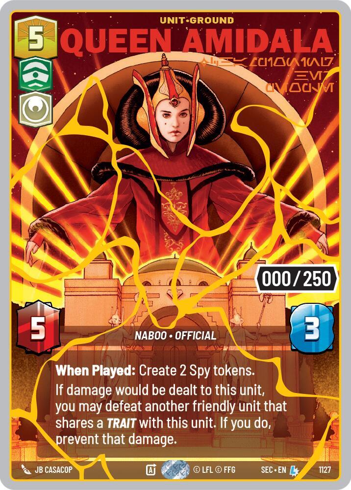 Queen Amidala - Championing Her People (Serialized) (Gold)