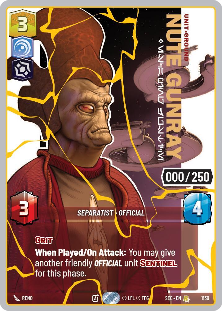 Nute Gunray - Escaping Justice (Serialized) (Gold)