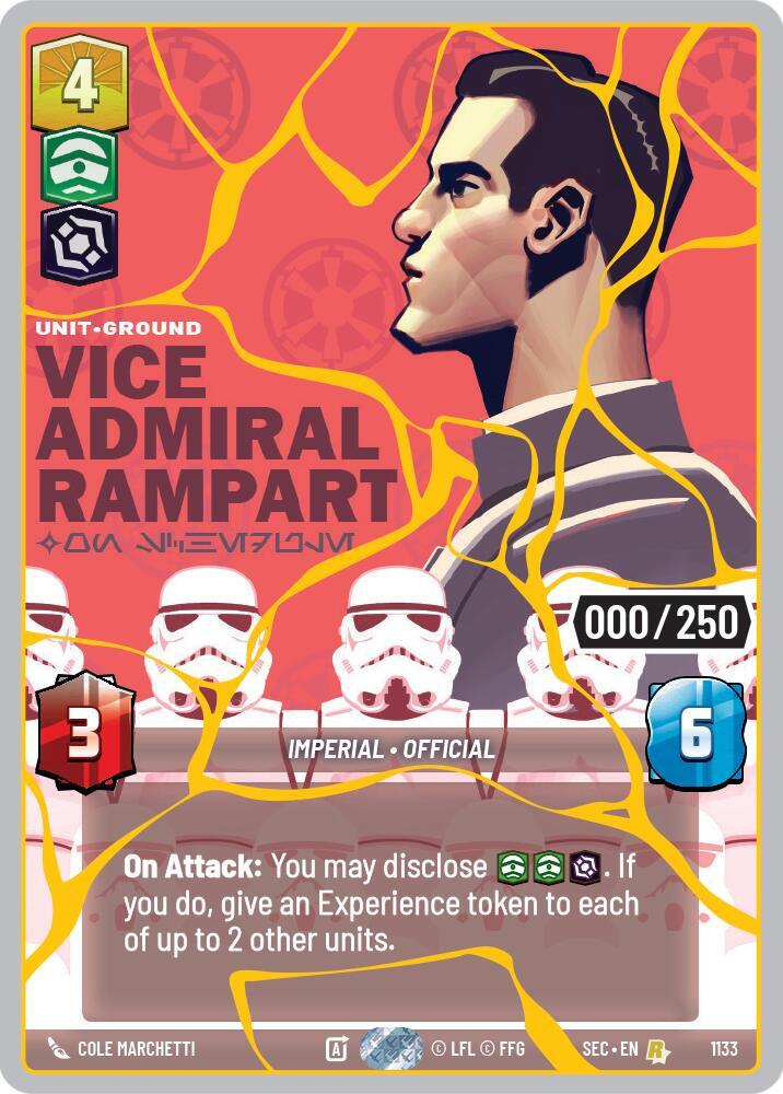 Vice Admiral Rampart - On Schedule (Serialized) (Gold)