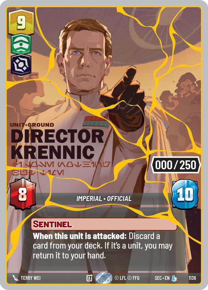 Director Krennic - I Lose Nothing But Time (Serialized) (Gold)