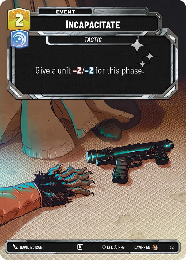 Incapacitate (Foil) (LAW-WPP 32) - Star Wars Unlimited
