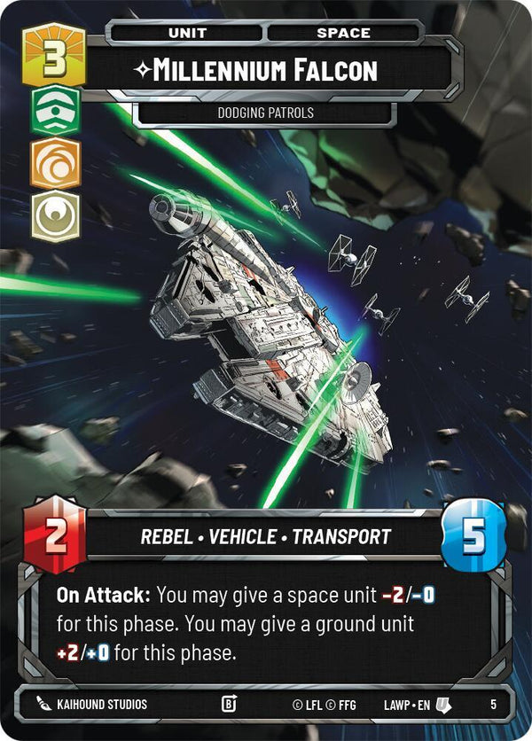Millennium Falcon - Dodging Patrols - Star Wars Unlimited