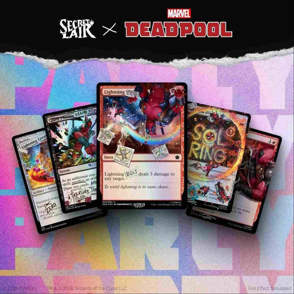 Secret Lair Drop: Secret Lair x Marvel's Deadpool: I Fixed It (You're Welcome) - Pool Party Foil Edition - Magic: The Gathering