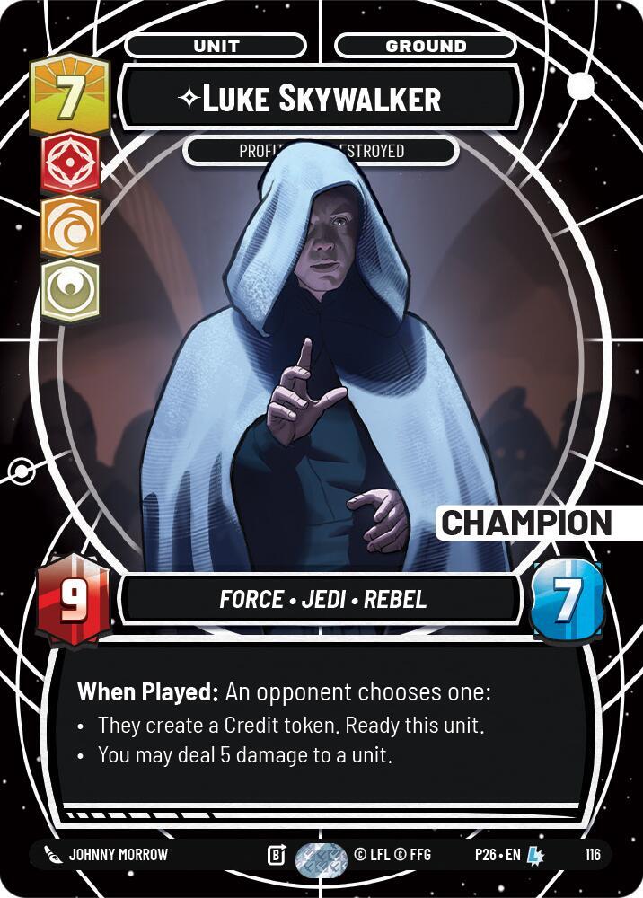 Luke Skywalker - Profit or Be Destroyed (Champion)
