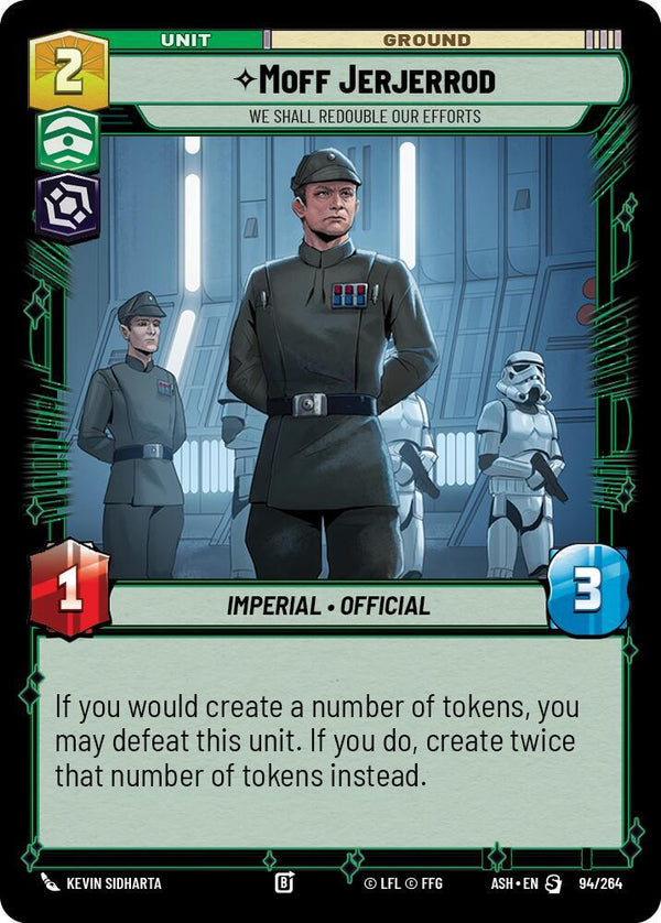 Moff Jerjerrod - We Shall Redouble Our Efforts - Star Wars Unlimited
