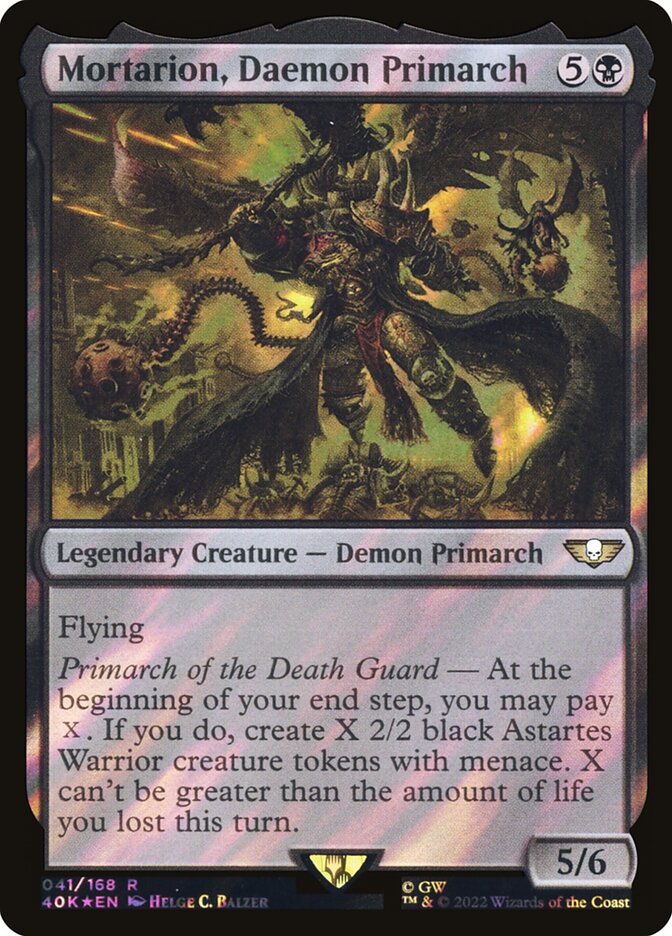 Mortarion, Daemon Primarch (Surge Foil)