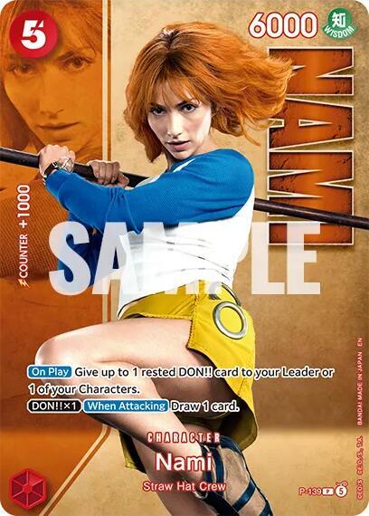 Nami - P-139 (Premium Card Collection -Live Action Edition Vol.2 Straw Hat Crew-)
