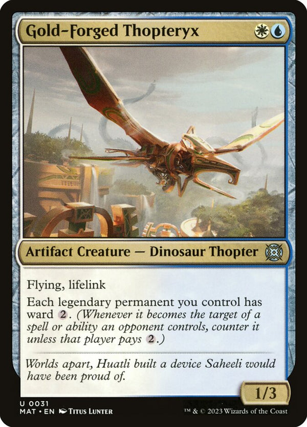 Gold-Forged Thopteryx - Magic: The Gathering