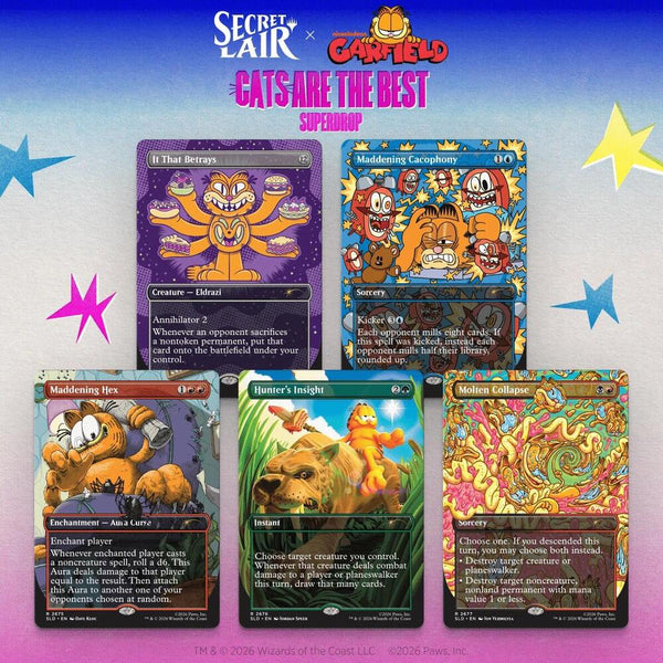 Secret Lair Drop: Secret Lair x Garfield: Our Only Thought Is To Entertain You - Non-Foil Edition - Magic: The Gathering