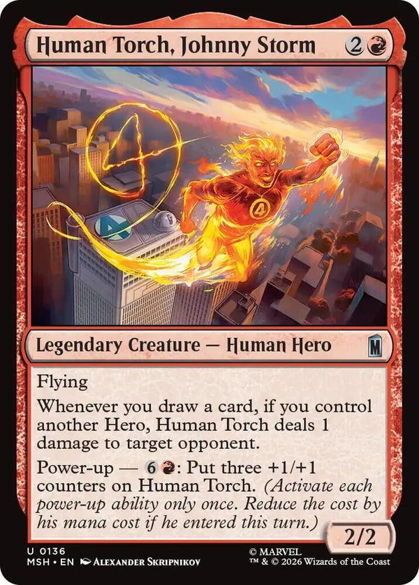 Human Torch, Johnny Storm - Magic: The Gathering