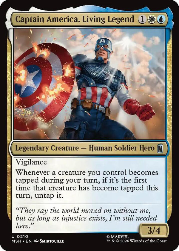Captain America, Living Legend - Magic: The Gathering