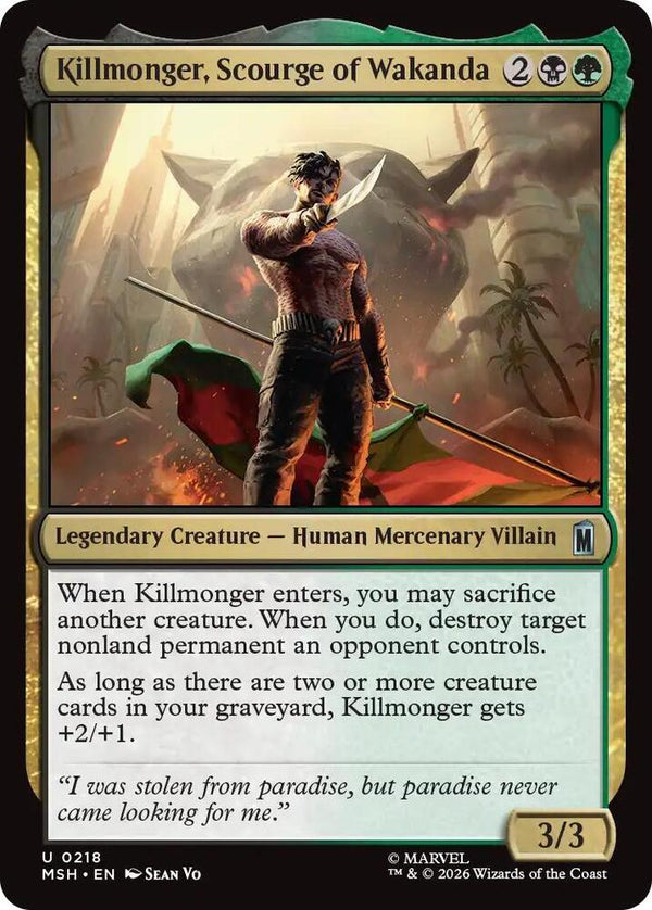 Killmonger, Scourge of Wakanda - Magic: The Gathering