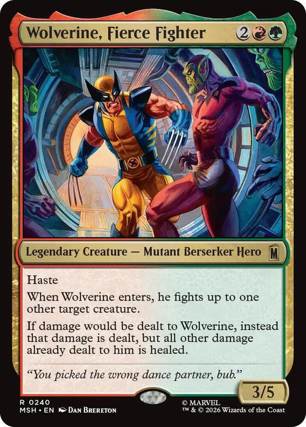 Wolverine, Fierce Fighter - Magic: The Gathering