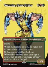 Wolverine, Fierce Fighter (Borderless) - Magic: The Gathering