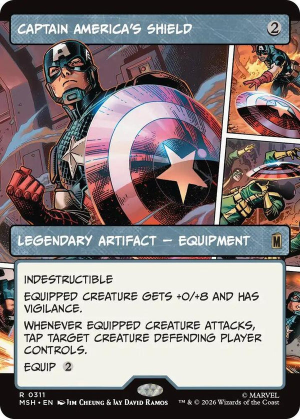 Captain America's Shield (Borderless) (0311) - Magic: The Gathering