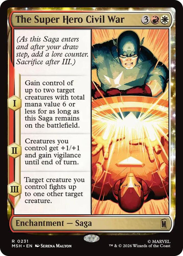 The Super Hero Civil War - Magic: The Gathering