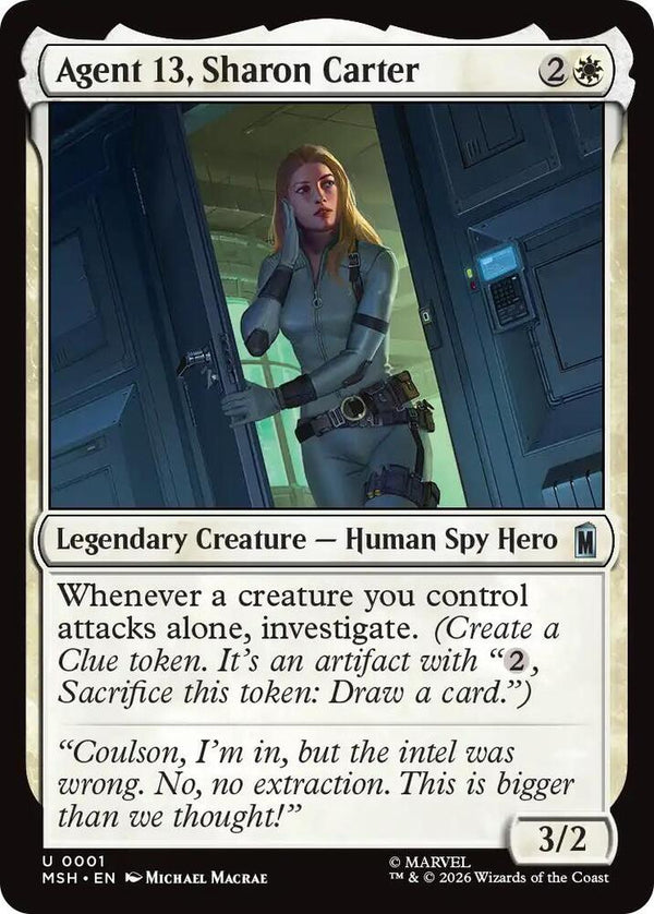 Agent 13, Sharon Carter - Magic: The Gathering