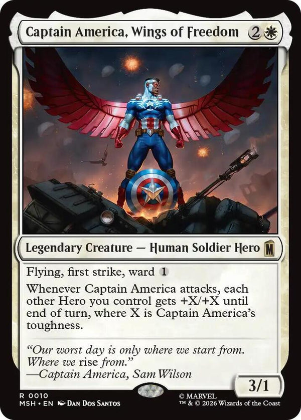 Captain America, Wings of Freedom - Magic: The Gathering