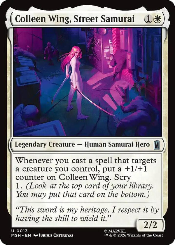 Colleen Wing, Street Samurai - Magic: The Gathering