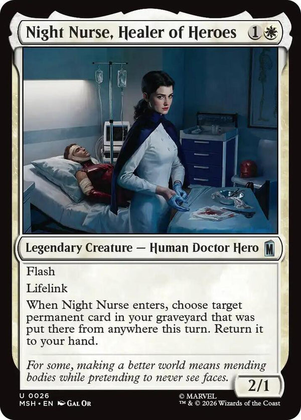 Night Nurse, Healer of Heroes - Magic: The Gathering