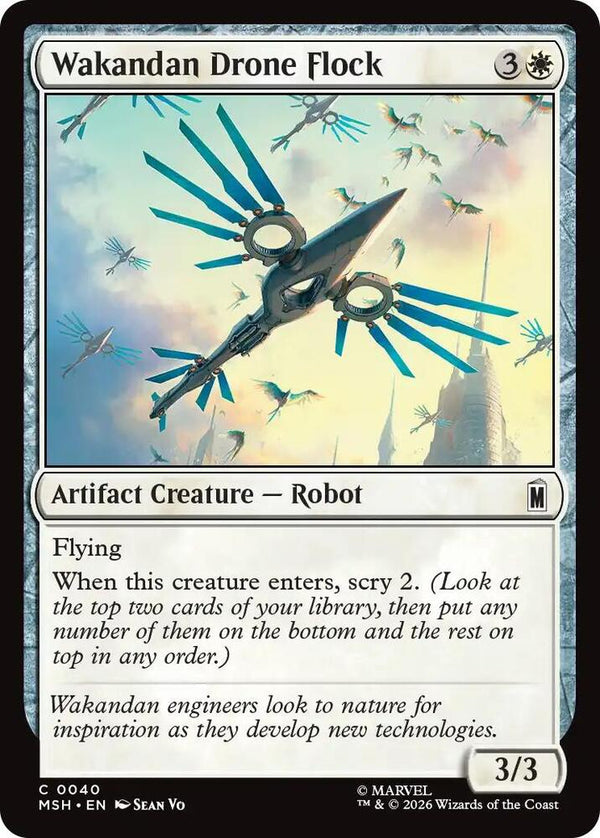 Wakandan Drone Flock - Magic: The Gathering