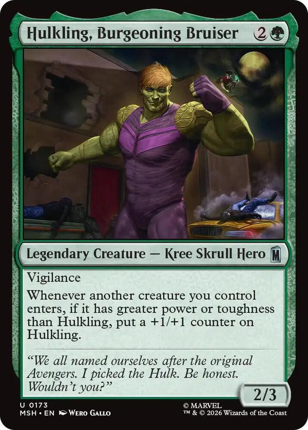 Hulkling, Burgeoning Bruiser - Magic: The Gathering