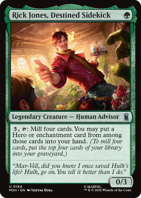 Rick Jones, Destined Sidekick - Magic: The Gathering