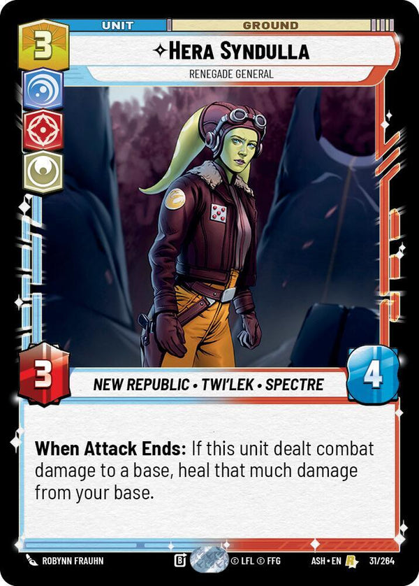 Hera Syndulla - Renegade General - Star Wars Unlimited