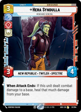 Hera Syndulla - Renegade General (ASH 31/264) - Star Wars Unlimited