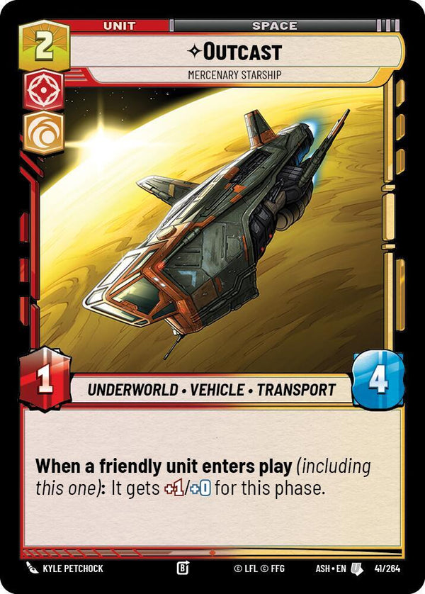 Outcast - Mercenary Starship - Star Wars Unlimited