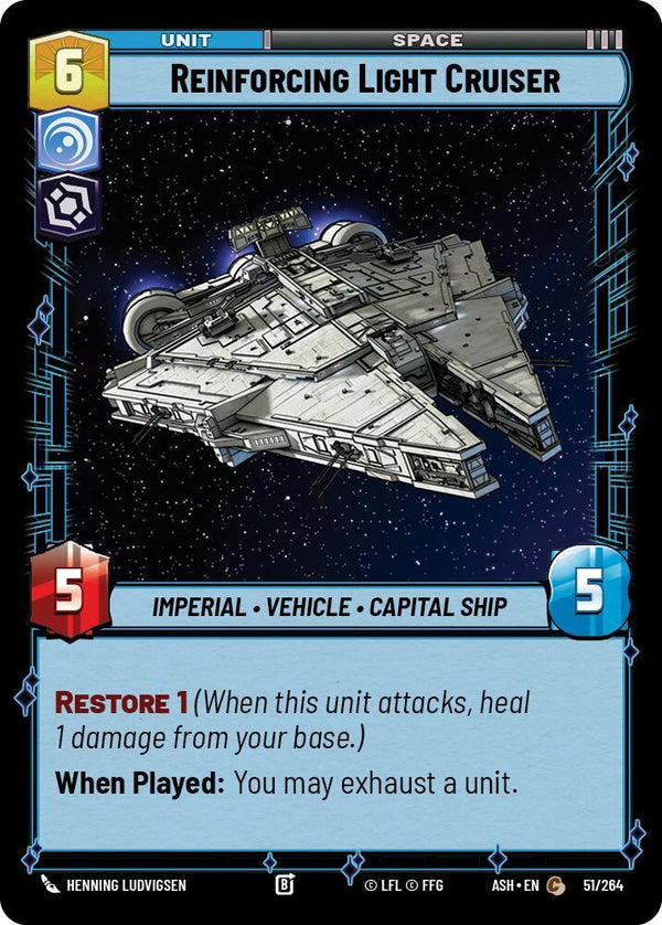 Reinforcing Light Cruiser - Star Wars Unlimited