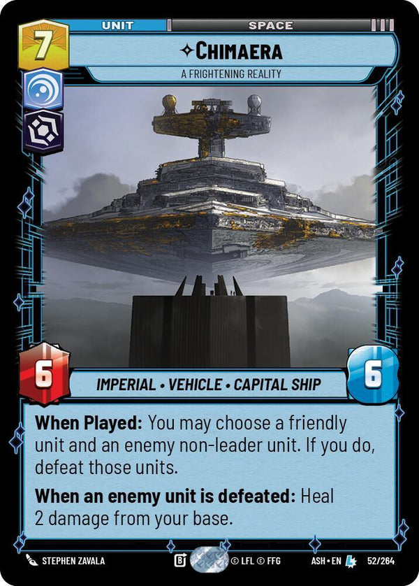 Chimaera - A Frightening Reality (ASH 52/264) - Star Wars Unlimited