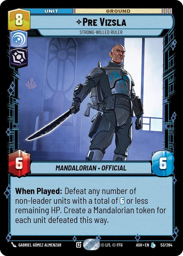 Pre Vizsla - Strong-Willed Ruler - Star Wars Unlimited
