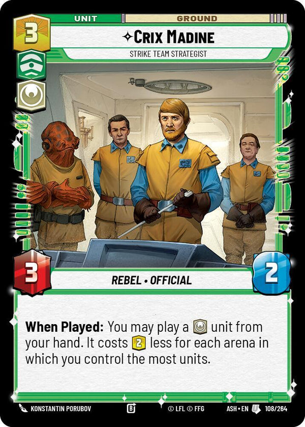 Crix Madine - Strike Team Strategist - Star Wars Unlimited